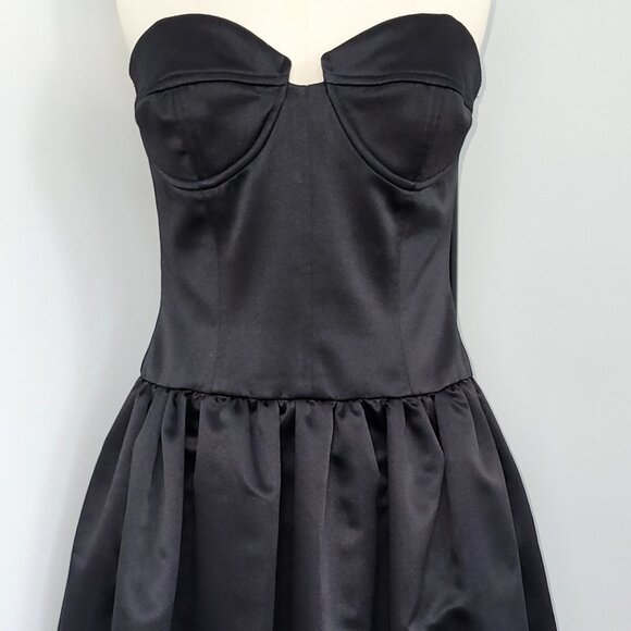 ABS Evening Essentials by Allen Schwartz Strapless Black Dress Size 6 - Picture 4 of 11